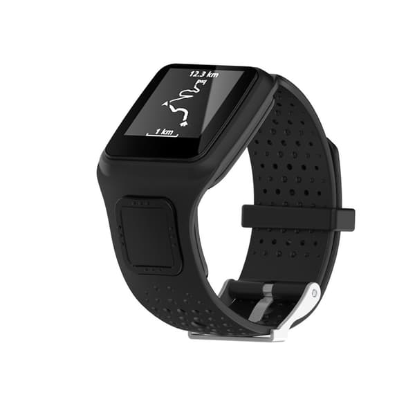 INF Silikonklokkerem for TomTom Multi-Sport/Runner (1. generasjon) 0 Sort