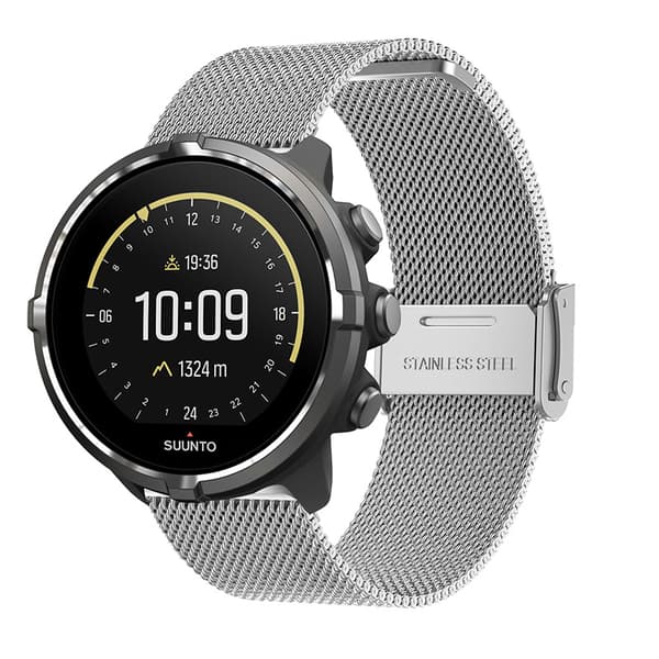INF Klokkereim i rustfritt stål for Suunto 9 Baro/7/d5/Spartan