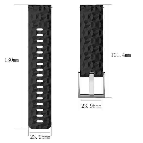 INF Silikonklokkerem for Suunto 7/9 Spartan Sport Wrist HR Baro 0
