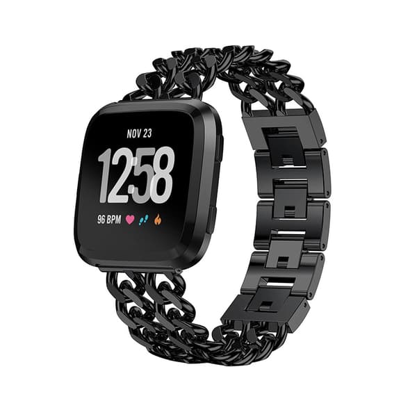 INF Alloy Double-Row Denim Chain Strap for Fitbit Versa Series Fitbit Versa 3