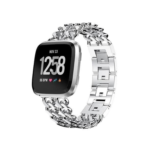 INF Alloy Double-Row Denim Chain Strap for Fitbit Versa Series Fitbit Versa 3