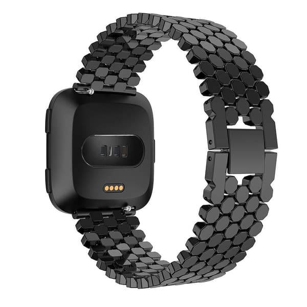 INF Klokkerem i rustfritt stål for Fitbit Versa Smartwatch - Fiskeskaladesign Fitbit Versa 2