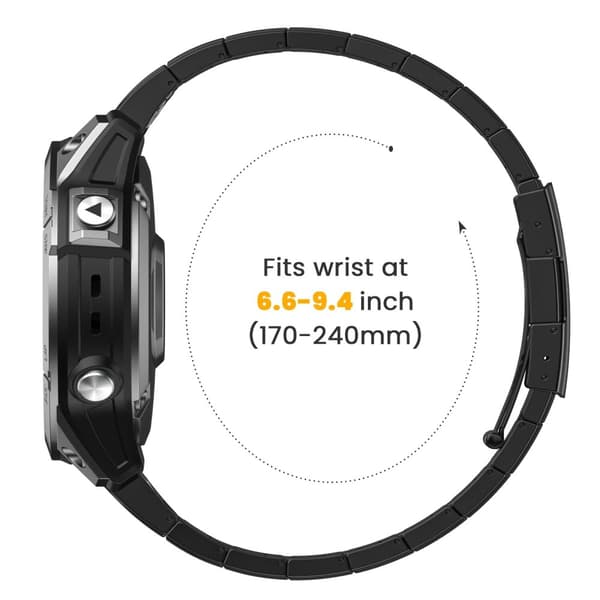 INF Snabbfäste Titan Klockarmband för Garmin Fenix 7X 6X Pro 5X Plus