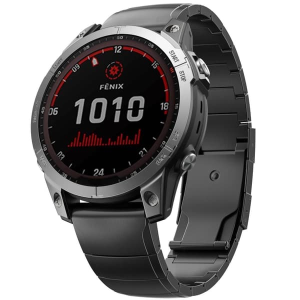 INF Quick Release Titanium klockarmband för Garmin Fenix 7X 6X Pro 5X Plus 0