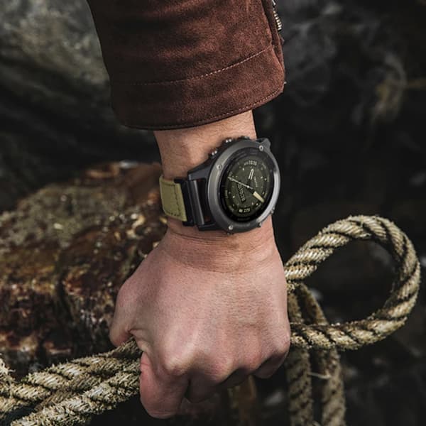 INF Klokkerem i nylon lerret for Garmin Fenix 7X/6X