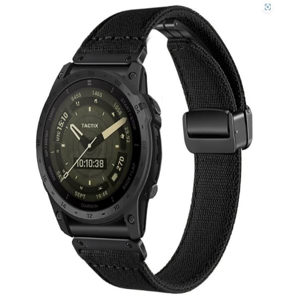 INF Nylon canvas urrem til Garmin Fenix 7X/6X