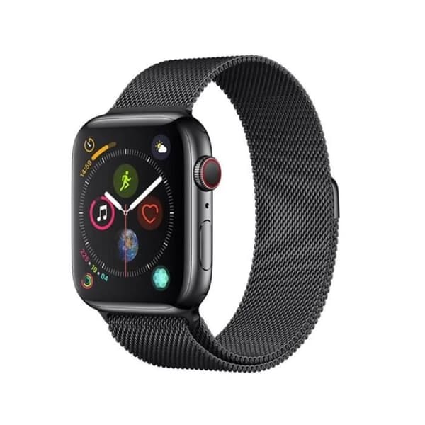 Armband till Apple Watch - DEVIA - Milanese mesh - Svart - Rostfritt stål - Blandat