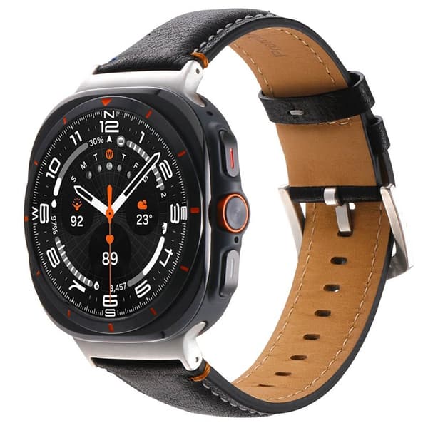 Lær klokkereim Samsung Galaxy Watch Ultra (47mm) - Onyx black