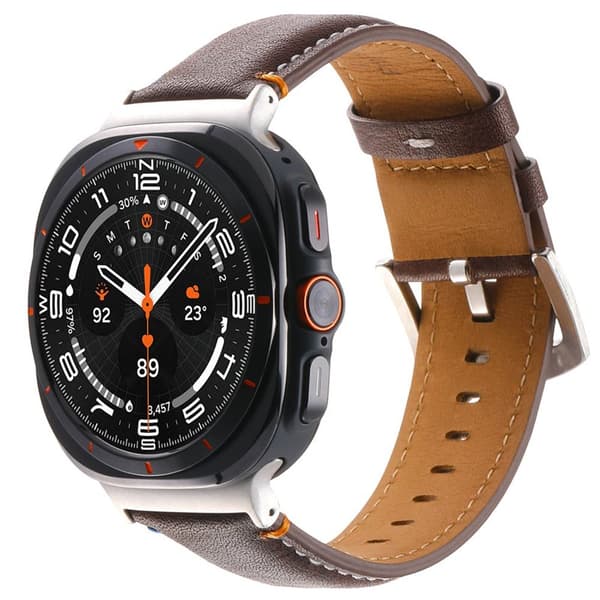 Lær klokkereim Samsung Galaxy Watch Ultra (47mm) - Espresso Noir