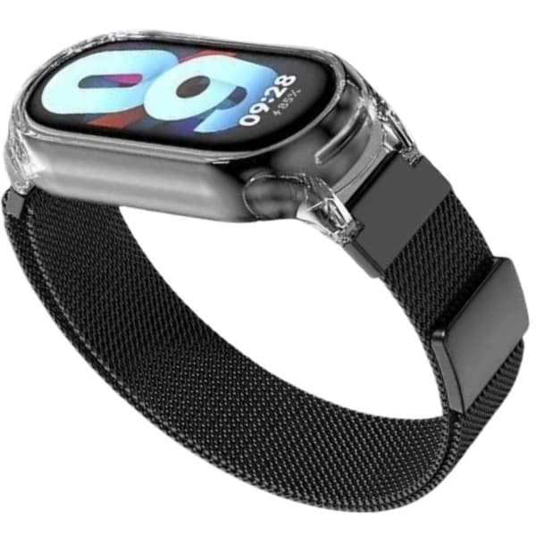 INF Magnetisk rem til Xiaomi Mi Band med gennemsigtigt etui Xiaomi Mi Band 8