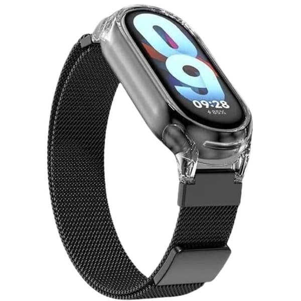 INF Magnetisk rem til Xiaomi Mi Band med gennemsigtigt etui Xiaomi Mi Band 8