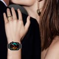 Miniatyrbilde 4 av 6: INF WatchFit 3 Smart Watch-reim med syvperlekjede i stål