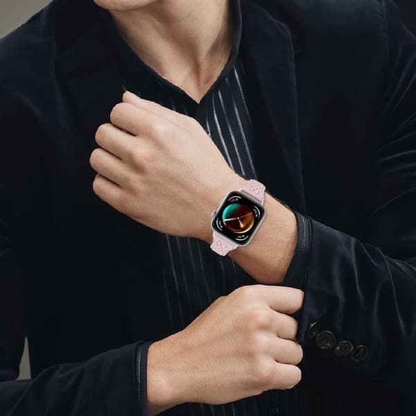 INF Huawei Watch Fit 3 Läderarmband - Diamantmönster