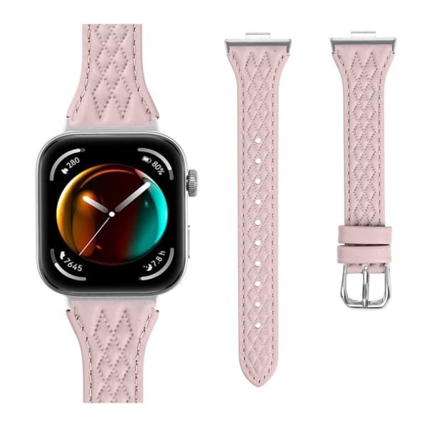 INF Huawei Watch Fit 3 Läderarmband - Diamantmönster