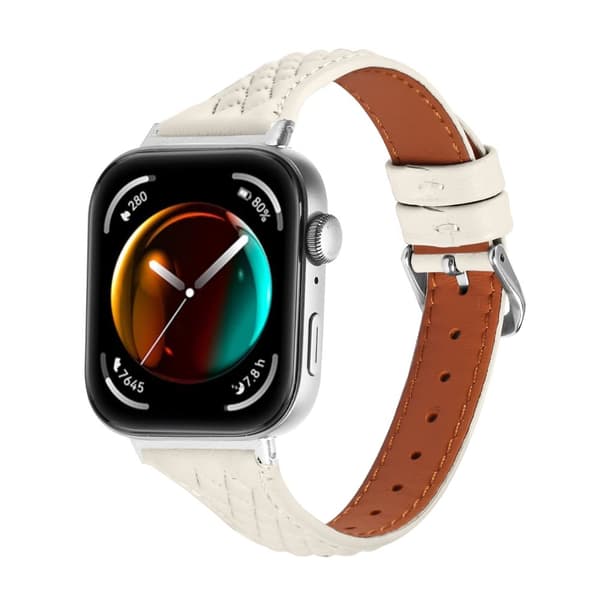 INF Huawei Watch Fit 3 Läderarmband - Diamantmönster