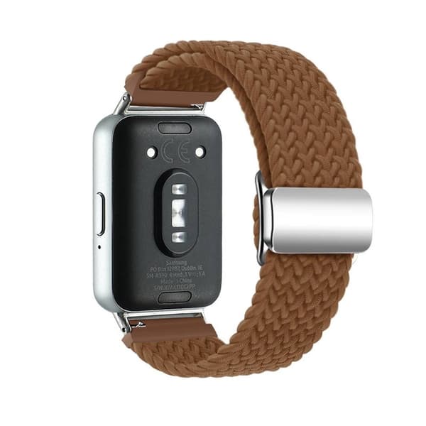 Punottu magneettinen ranneke Samsung Galaxy Fit 3 - Brown