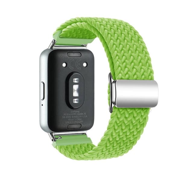 Punottu magneettinen ranneke Samsung Galaxy Fit 3 - Lime
