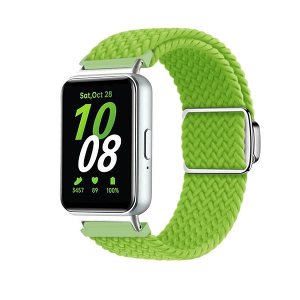 Punottu magneettinen ranneke Samsung Galaxy Fit 3 - Lime