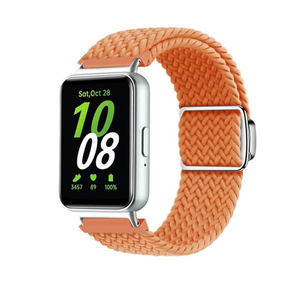 Punottu magneettinen ranneke Samsung Galaxy Fit 3 - Hermes Orange