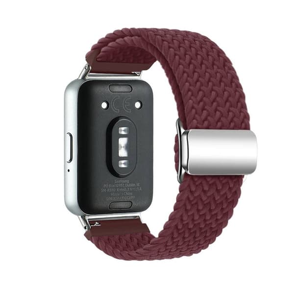 Flätat magnetiskt klockarmband Samsung Galaxy Fit 3 - Winered