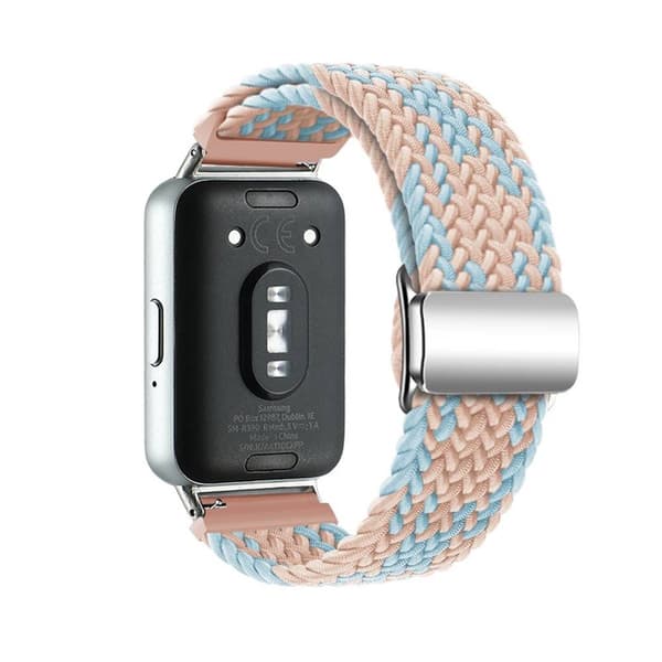 Flätat magnetiskt klockarmband Samsung Galaxy Fit 3 - Blue Pink