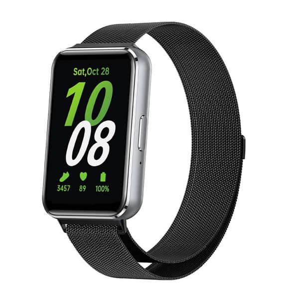 Milanese magnetisk urrem Samsung Galaxy Fit 3 - Onyx Black