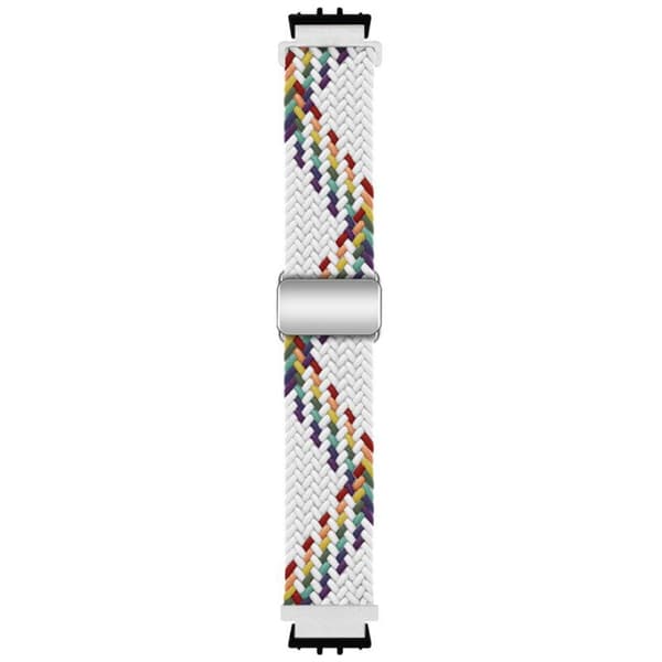 BK Flettet magnetisk urrem Samsung Galaxy Fit 3 - White Rainbow