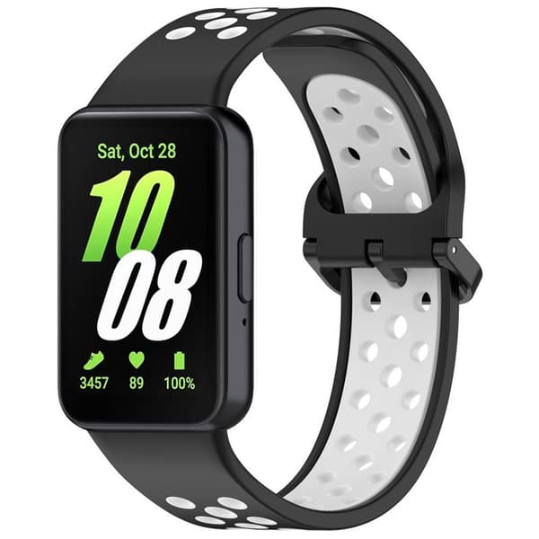 EBN Clasp klockarmband Samsung Galaxy Fit 3 - Black White