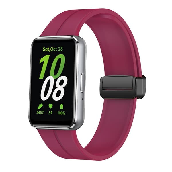Magneettinen kellon ranneke Samsung Galaxy Fit 3 - Wine