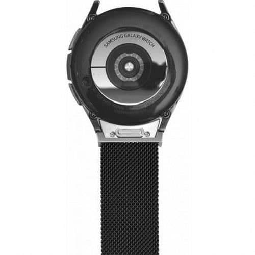 Rem för Galaxy Watch 4/4 Classic/5/5 Pro/6/6 Classic Milanese Steel BigBen Connected Dark Grey