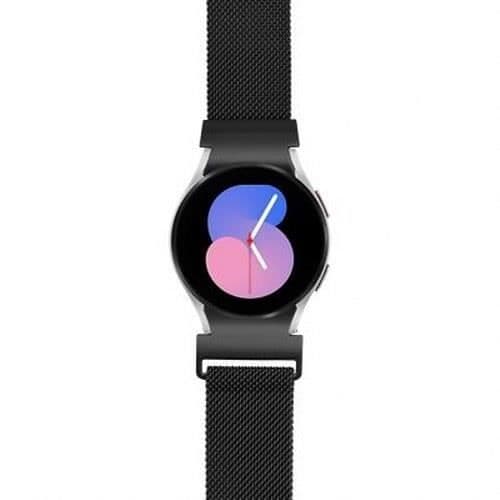 Rem för Galaxy Watch 4/4 Classic/5/5 Pro/6/6 Classic Milanese Steel BigBen Connected Dark Grey