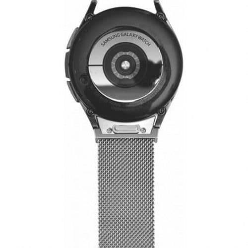Armband för Galaxy Watch 4/4 Classic/5/5 Pro/6/6 Classic Milanese Steel BigBen Connected Silver