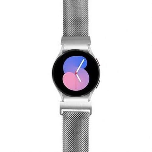 Armband för Galaxy Watch 4/4 Classic/5/5 Pro/6/6 Classic Milanese Steel BigBen Connected Silver