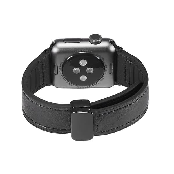 INF Silikonarmband med PU-läder