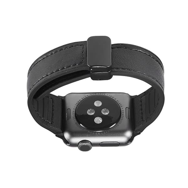 INF Silikonarmband med PU-läder