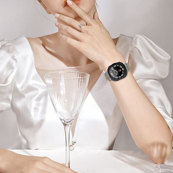 INF Samsung Galaxy Watch Ultra 47MM klokkerem i rustfritt stål med dobbel knappelukking