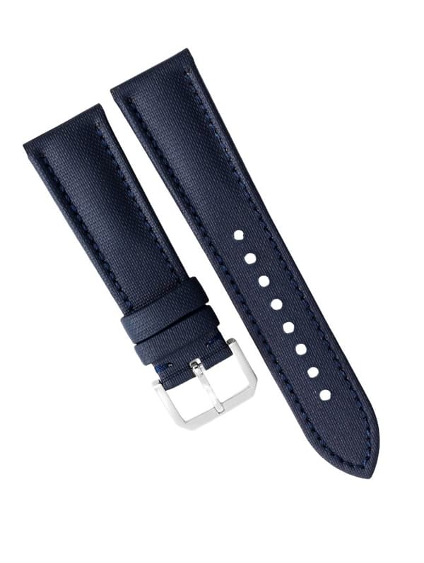 INF Moonswatch Omega Oxford Vattentåligt Klockarmband i Koläder Blå + blå 20 mm