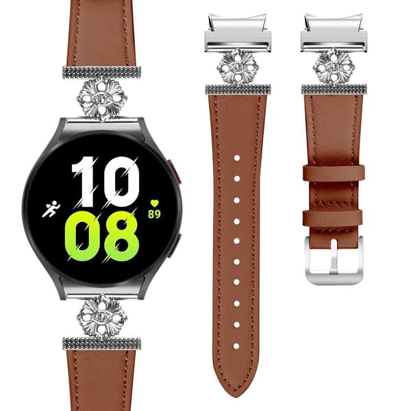 INF Klokkerem i ekte skinn for Samsung Watch 4/5/6/7