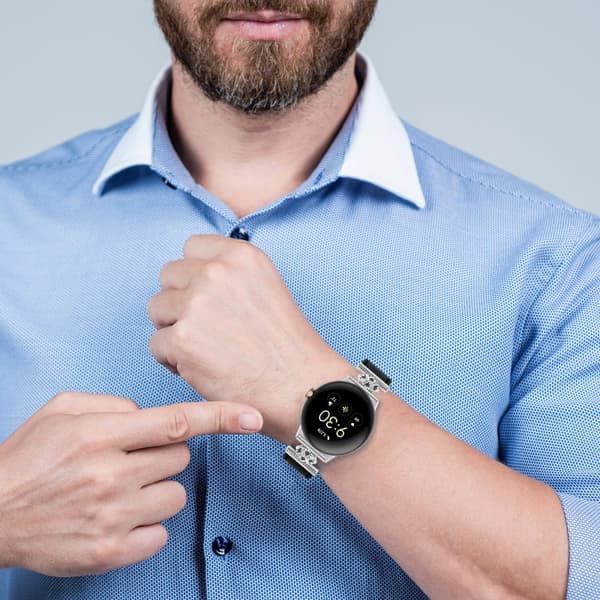 INF Klokkerem i ekte skinn for Google Pixel Watch 1/2