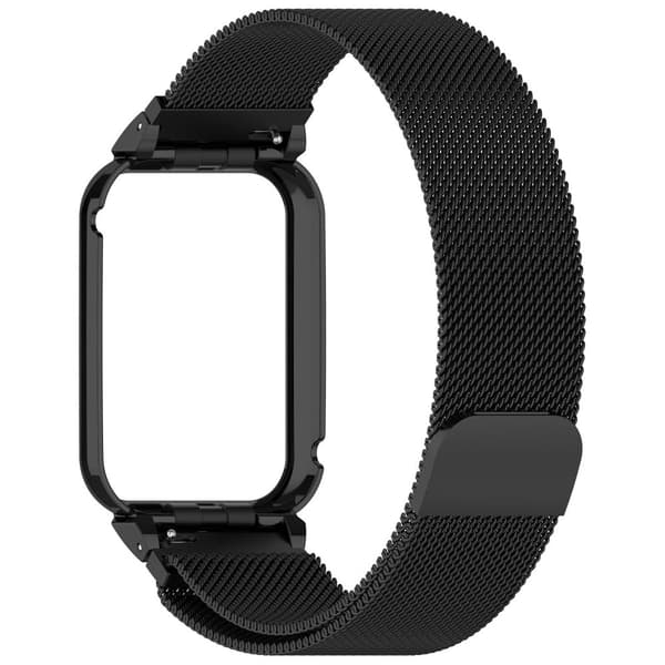 INF Klokkereim for Xiaomi Mi Band 8 Pro - Metallramme med Milanese-løkke 0