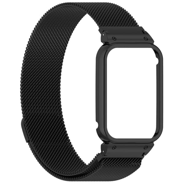INF Klokkereim for Xiaomi Mi Band 8 Pro - Metallramme med Milanese-løkke 0