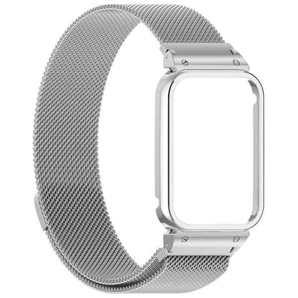 INF Klokkereim for Xiaomi Mi Band 8 Pro - Metallramme med Milanese-løkke 0