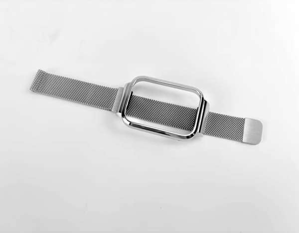 INF Klokkereim for Xiaomi Mi Band 8 Pro - Metallramme med Milanese-løkke 0