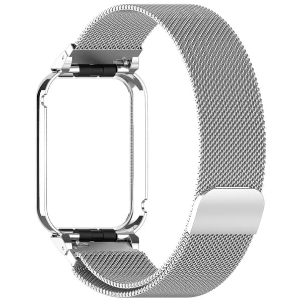 INF Klokkereim for Xiaomi Mi Band 8 Pro - Metallramme med Milanese-løkke 0