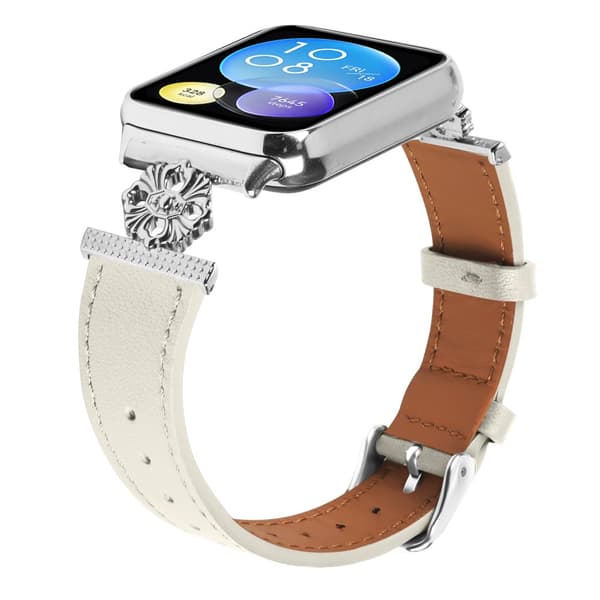 INF Xiaomi Mi Band 8 Pro Strap - Läder med fyra kronblad