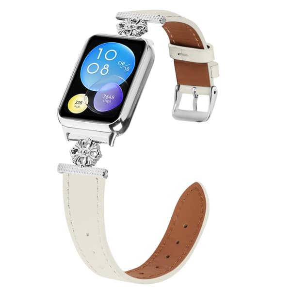 INF Xiaomi Mi Band 8 Pro Strap - Läder med fyra kronblad