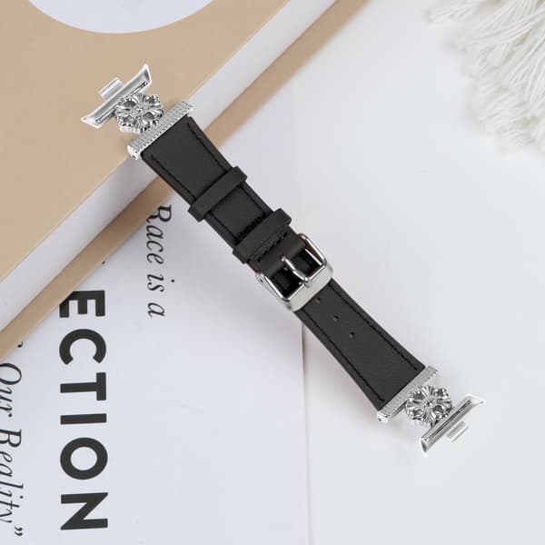INF Xiaomi Mi Band 8 Pro Strap - Läder med fyra kronblad