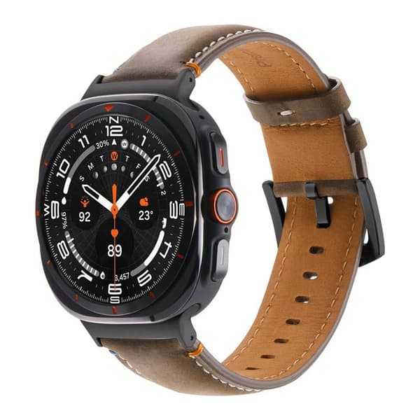 Lær BK klokkereim Samsung Galaxy Watch Ultra (47mm) - Sagebrush