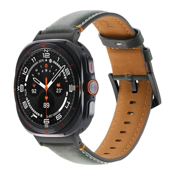 Lær BK klokkereim Samsung Galaxy Watch Ultra (47mm) - Forest Pine