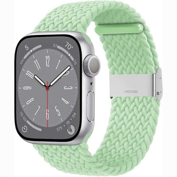 Flettet klokkereim Apple Watch Series 10 (46mm) - Pistaschio